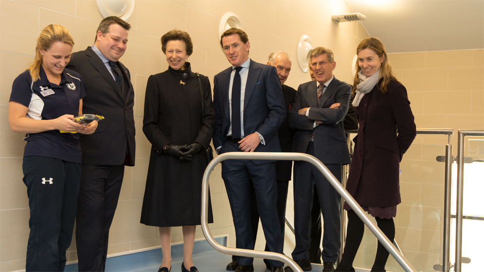 AP McCoy joins the Princess Royal at IJF centre re-opening