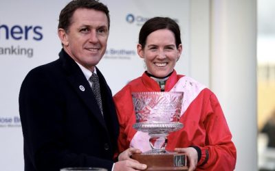 Sir Anthony McCoy presents Close Brothers Trophy at Cheltenham