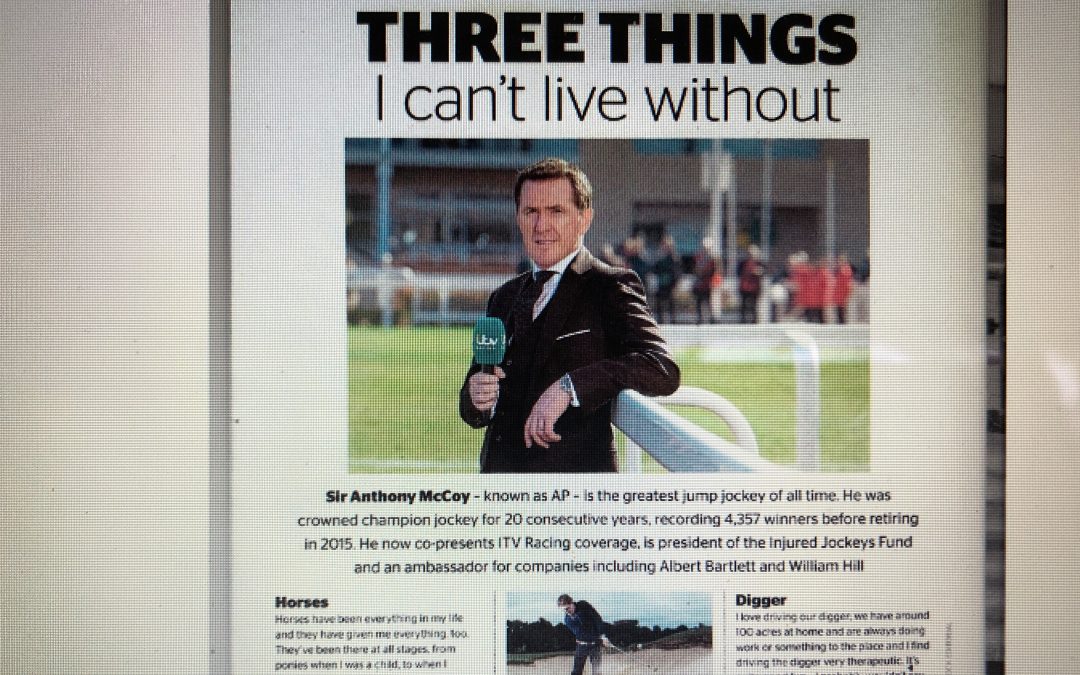 Sir Anthony McCoy features in Countryside Magazine