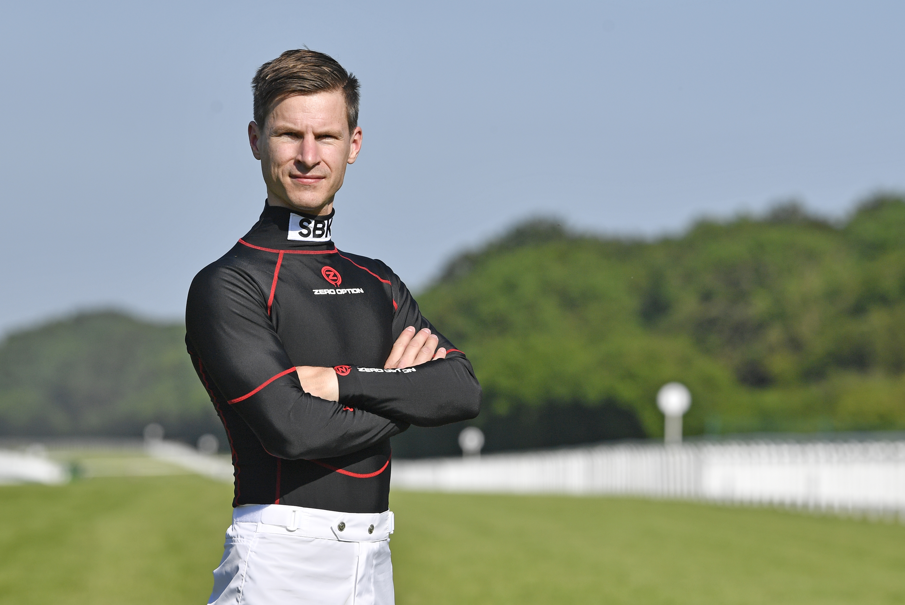 Richard Kingscote wins the Dante Stakes at York