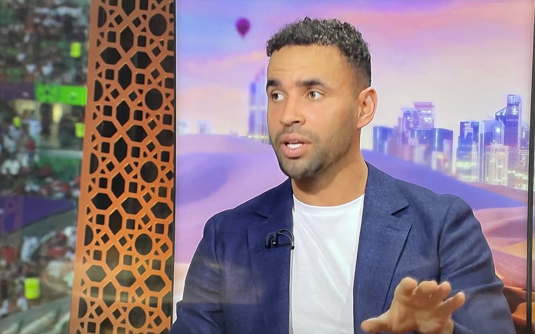 Hal Robson-Kanu analysis’s for ITV as Denmark face Tunisia in World Cup