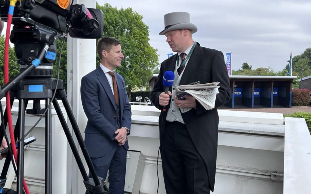 Richard Kingscote joins Betfred for filming at Epsom