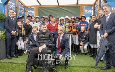 Sir AP McCoy speaks after Leger Legends Race at Doncaster