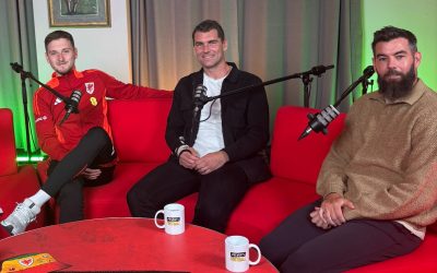 Sam Vokes films for BBC Wales ahead of Wales’ Euro Qualifiers
