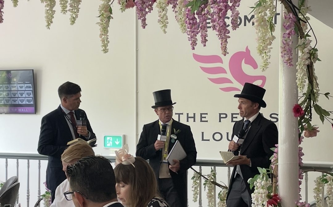 Tom Scudamore & Jason Weaver host for Corinthian Sports at Royal Ascot 