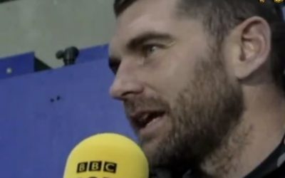 Sam Vokes co-commentates on Wales v England at Wembley