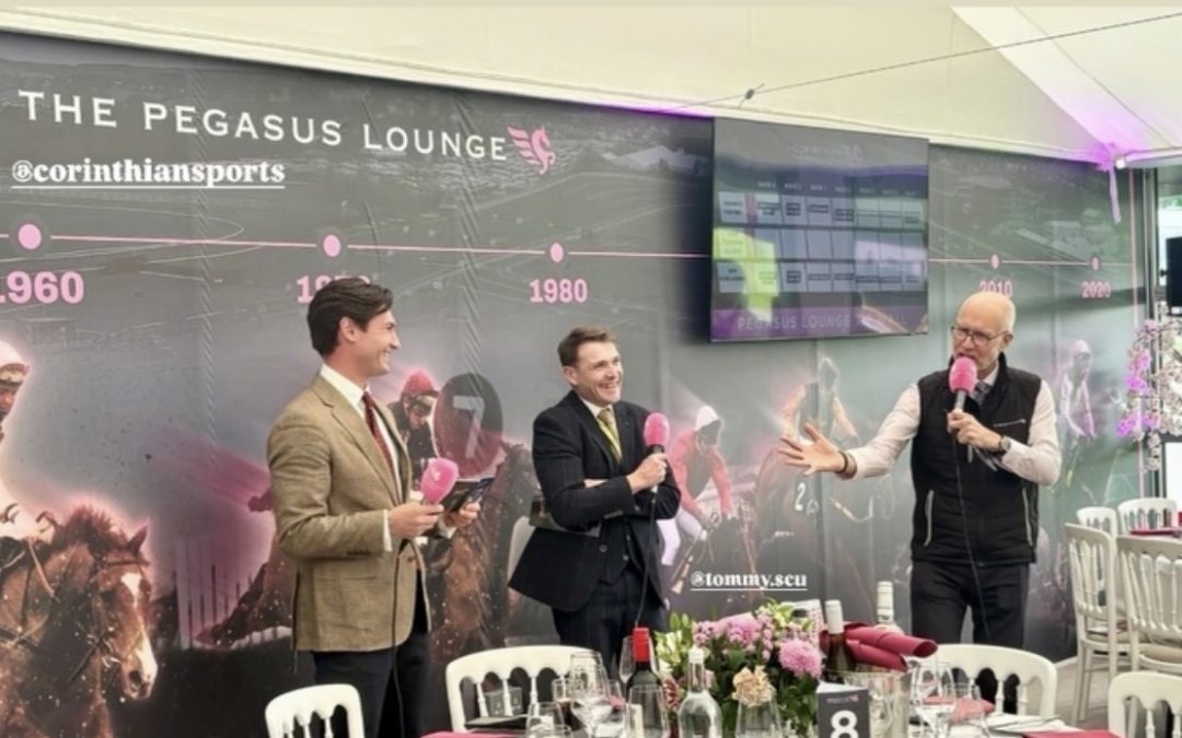 Tom Scudamore hosts for Corinthian Sports at Cheltenham
