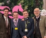 Sam Twiston-Davies appears in the Pegasus Lounge at Cheltenham